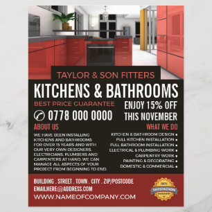 Snyggt Köksdesign, köks- och badrumsbrickor Reklamblad