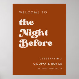 Snyggt - kör Orange i natt före välkomsttid Poster