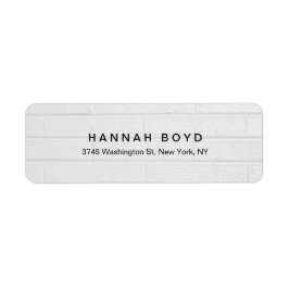 Snyggt Kreativ Grått Wall Modern Professionell Returadress Etikett