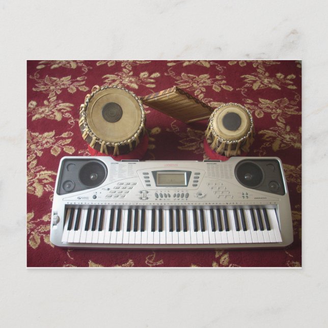 Snyggt Kreativ hörn: Musical Tapestry Vykort (Framsida)