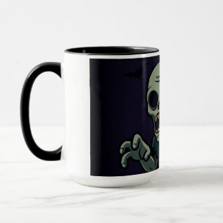 Snyggt kusligt zombie-Halloween-mugg - Roligt & Ku Mugg