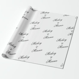 Snyggt Kuvert med Par Namn Vit Presentpapper