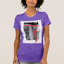 Snyggt kvinnors T-shirt med bild