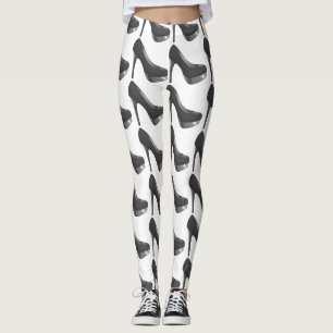 Snyggt läderskor leggings
