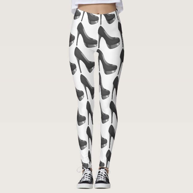 Snyggt läderskor leggings (Framsida)