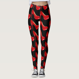 Snyggt läderskor leggings