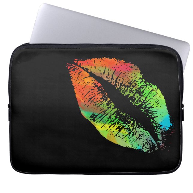 Snyggt Läppar #10 Laptop Sleeve (Framsidan)