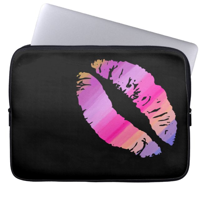 Snyggt Läppar #14 Laptop Sleeve (Framsidan)