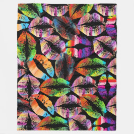 Snyggt Läppar #15 Fleecefilt