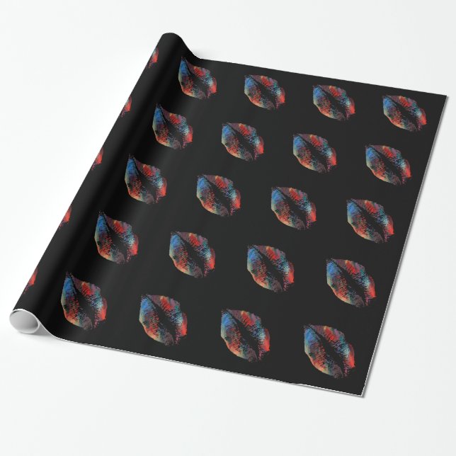 Snyggt Läppar #4 Presentpapper (Utrullad)