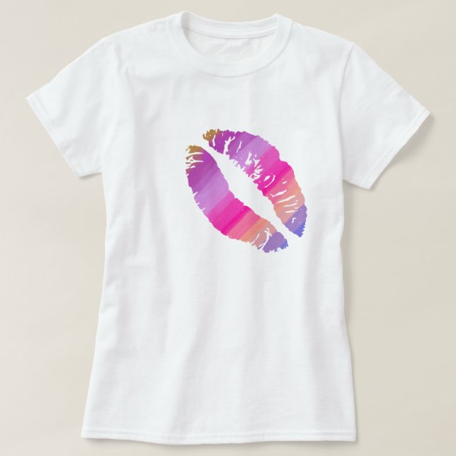 Snyggt Läppar #5 T-shirt (Design framsida)