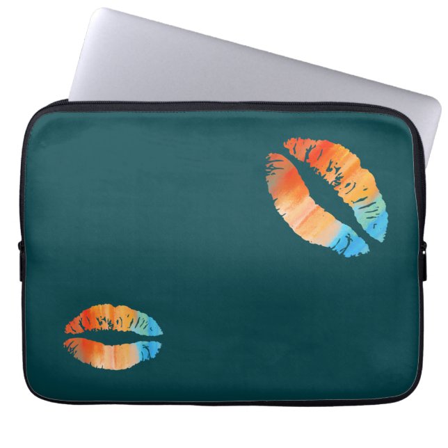Snyggt Läppar #6 Laptop Fodral (Framsidan)