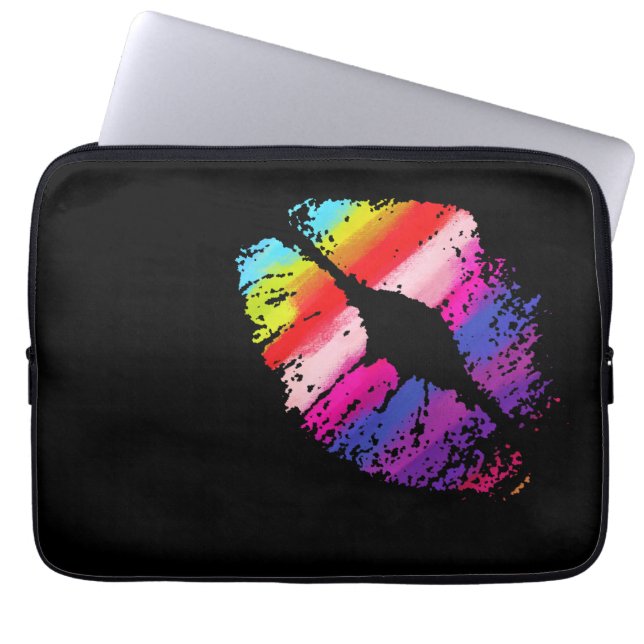 Snyggt Läppar #9 Laptop Sleeve (Framsidan)