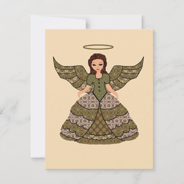 Snyggt lappverksgel inbjudningar (Framsida)