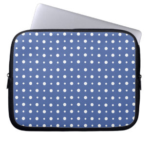 Snyggt Laptop sleeve, Mörk blått Polka dots Sleeve