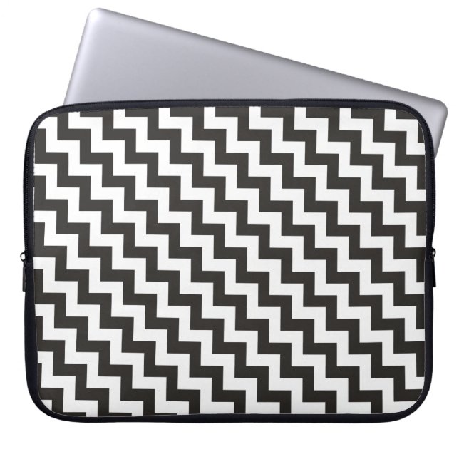Snyggt Laptop sleeve, Svartvit ost Laptop Fodral (Framsidan)