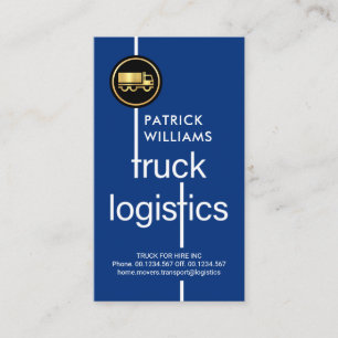 Snyggt Lastbil Logistics Crossways Transport Visitkort