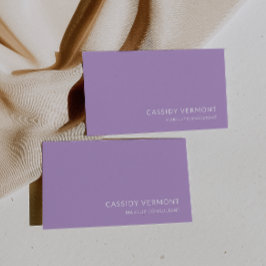 Snyggt Lavender Beauty Makeup Consultant Visitkort