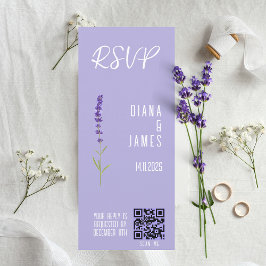 Snyggt Lavender Bröllop OSA QR-kod