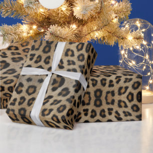 Snyggt leopard cheetah päls djurtryck mönster presentpapper