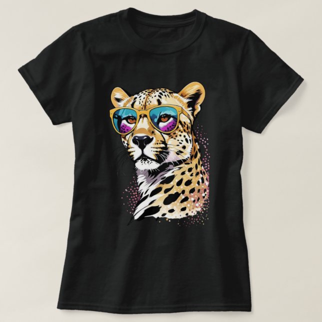 Snyggt Leopard Flair T Shirt (Design framsida)