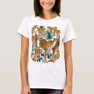 Snyggt Leopard Print T-Shirt - fetstil och Trendig
