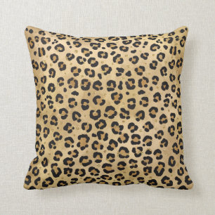 Snyggt Leopard Vild Safari Jungle Animal Pa Kudde