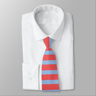 Snyggt Light Blue and Red Vågrät Rand Slips