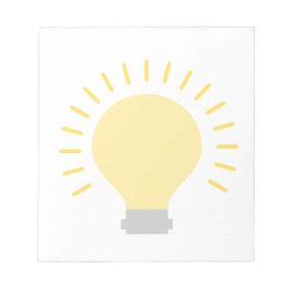 Snyggt Light Bulb Design Anteckningsblock