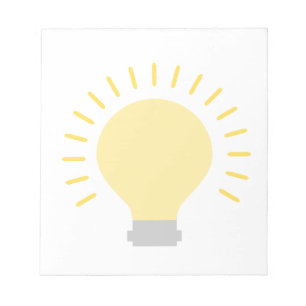Snyggt Light Bulb Design Anteckningsblock