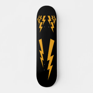 Snyggt Lightning Mönster Mini Skateboard Bräda 18,5 Cm