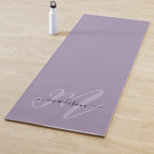 Snyggt Lila Boho Script Monogram och Namn