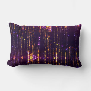 Snyggt Lila Glitter Guld Mogern Sparkl Lumbarkudde
