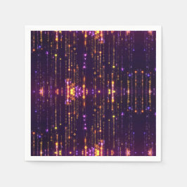 Snyggt Lila Glitter Guld Mogern Sparkl Pappersservett