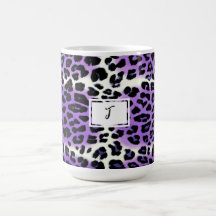 Snyggt Lila Leopard Animal Print Personlig