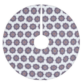 Snyggt Lila Mandala Julgransmatta Borstad Polyester