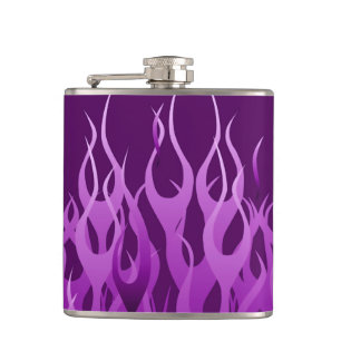 Snyggt Lila Racing Flames Design Fickplunta