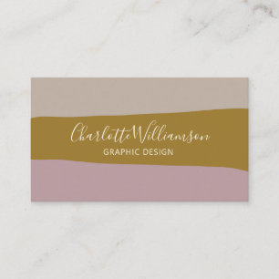 Snyggt Lilac och Guld Chic Elegant Monogram Visitkort