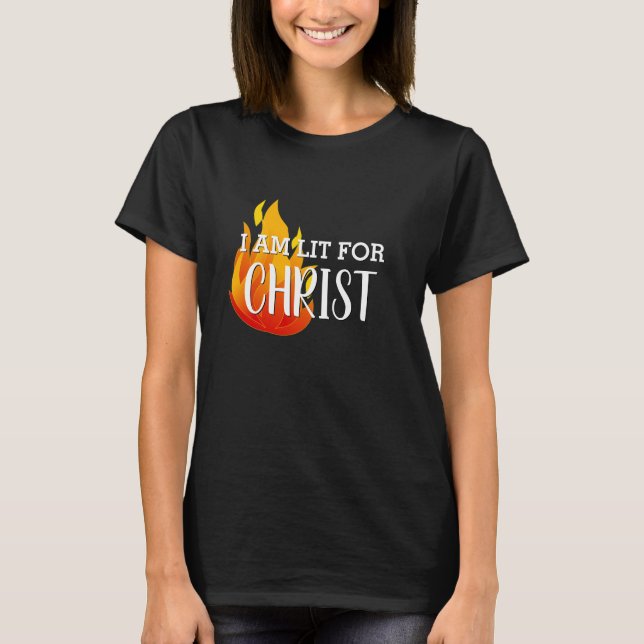 Snyggt LITE FÖR CHRIST Christian T Shirt (Framsida)