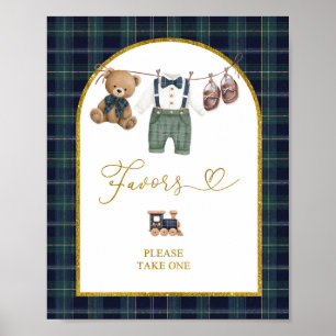 Snyggt litet herrbarn Baby Shower presenter Affisc Poster