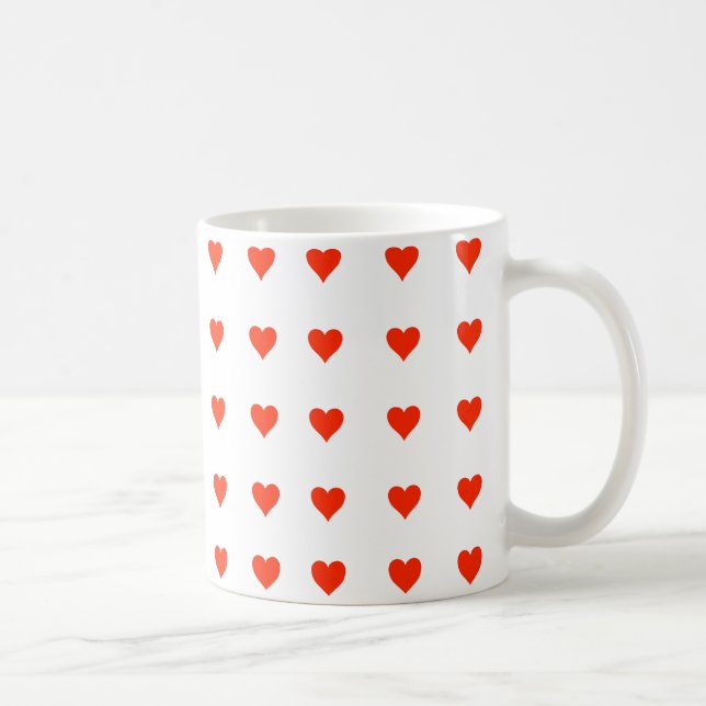 Snyggt Little Red Hearts Mugg (Höger)