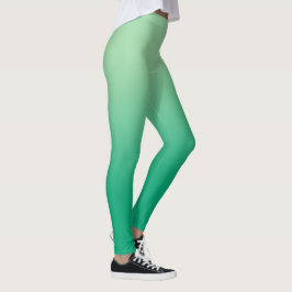 Snyggt Ljus till Mörk grönt övertoning Leggings