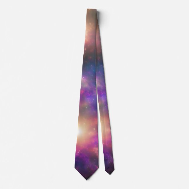 Snyggt Ljusa färger Galaxy Art Neck Tie Slips (Framsida)