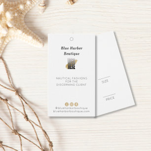 Snyggt Logotyp och Namn White Clothing Pris märkre Visitkort