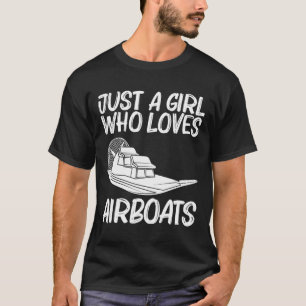 Snyggt luftbåtspresent För Flickor Mamma Luftbåtsr T Shirt