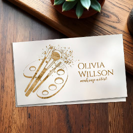 Snyggt Luxury Makeup-penslar och -palett Visitkort