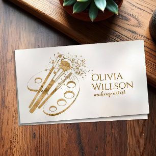 Snyggt Luxury Makeup-penslar och -palett Visitkort