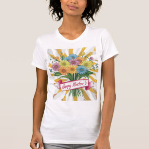 Snyggt Lycklig Mors dag T Shirt