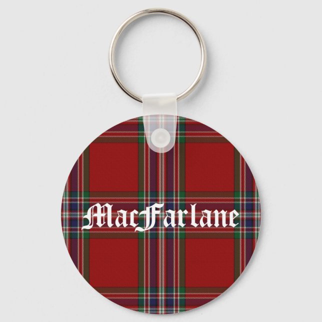Snyggt MacFarlane Tartan Play Nyckelring (Framsida)