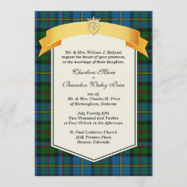 Snyggt MacLeod Tartan Play Personligt bröllp Inbjudningar